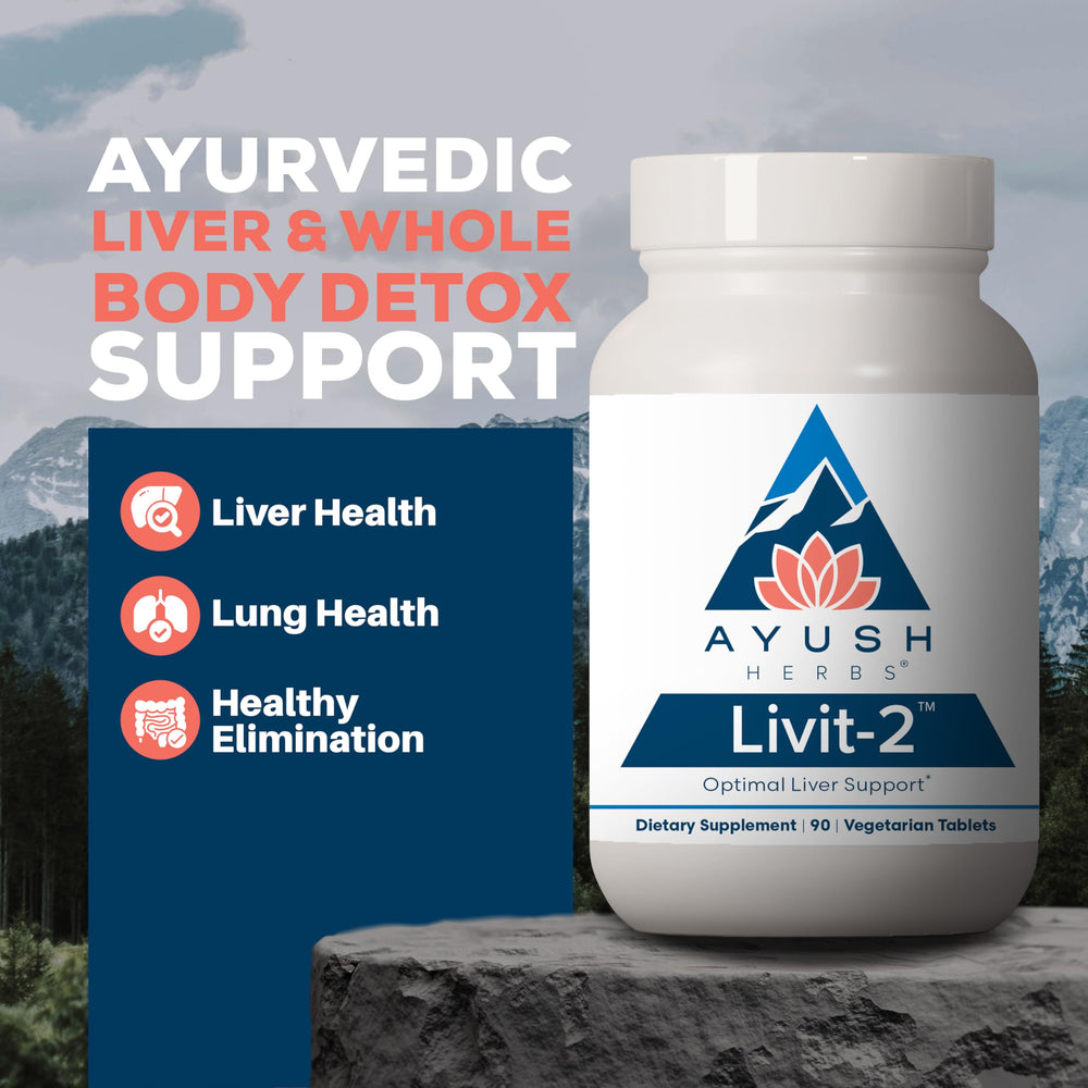 Livit-2 - Liver Care, Liver Support Supplement for Women & Men with Andrographis & Picrorhiza, Liver Pills Made with Organic Ingredients - 90 Vegetarian Tablets (1 Count)