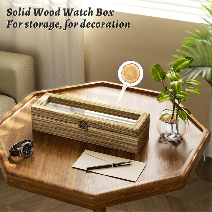 SRIWATANA Watch Box Case Organizer Display for Men Wome