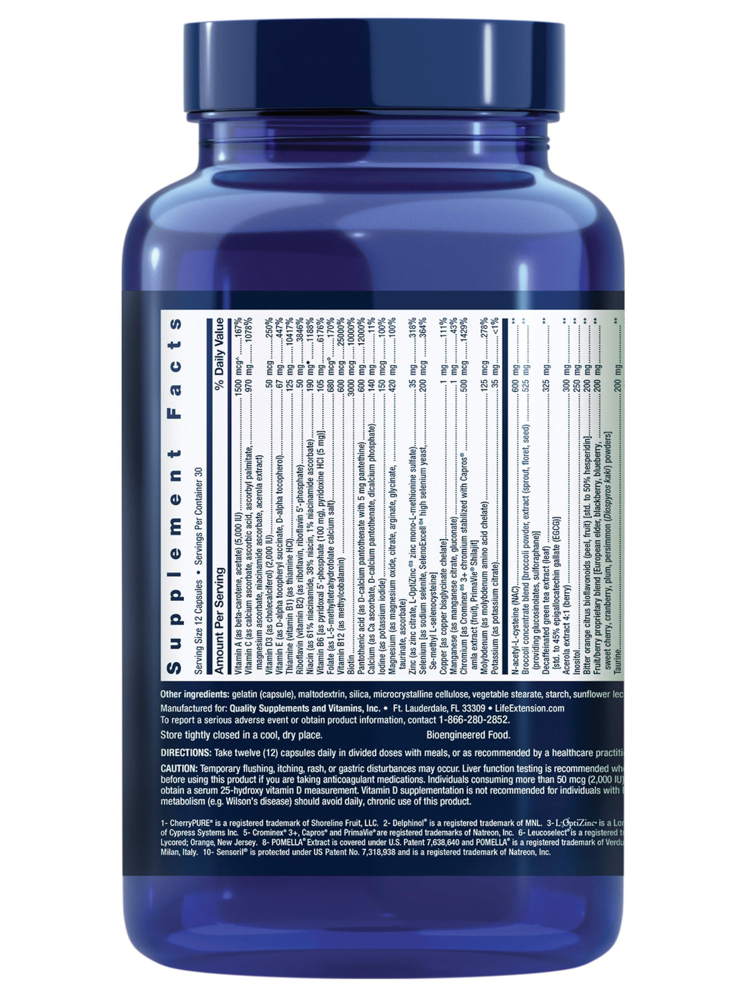 Mix™ Capsules, high-Potency, Advanced Vitamin, Mineral, Fruit &amp; Vegetable Formula, Vitamin C, B, D, E, Magnesium, for Whole-Body Health, Healthy Aging, Gluten-Free, 360 Capsules