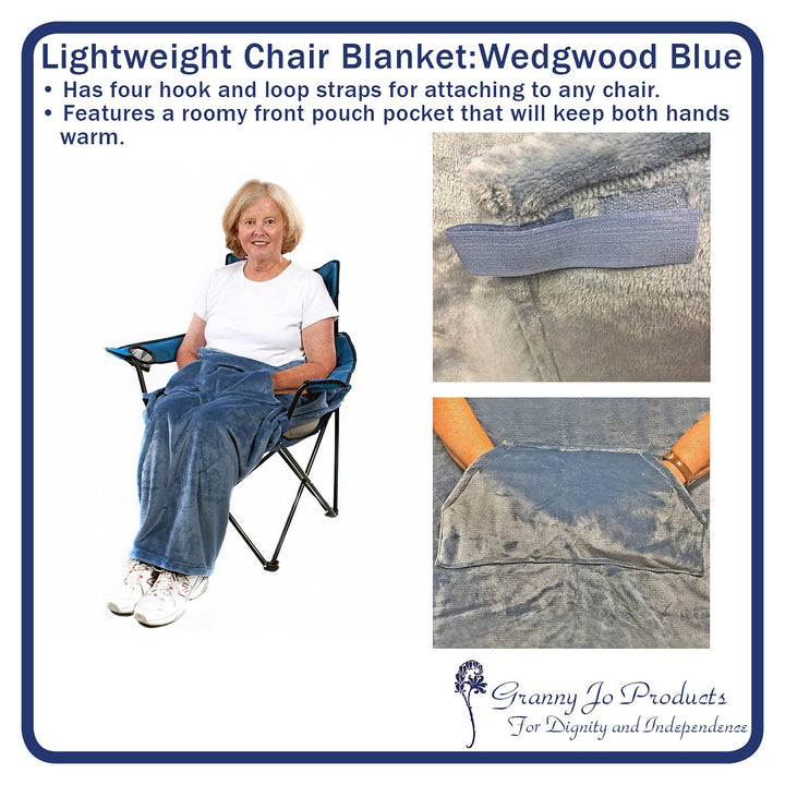 Granny Jo Products Lightweight Wheelchair Blanket, Wedg