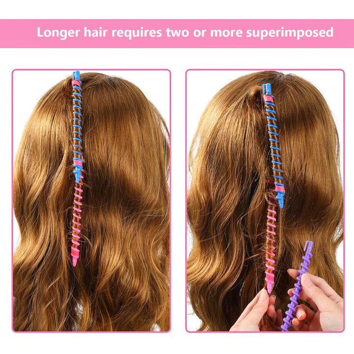 40 Pieces Hair Perm Rod Spiral Rod Plastic Long Barber Hairdressing Styling Curling Perm Rod Hair Rollers Salon Tools for Women