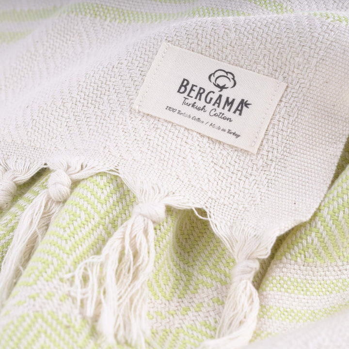 BeachTowel | 100% Cotton, Prewashed, 38 x 71 Inches | Quick Dry, Sand Free, Lightweight | Large Blankets for Beach, Pool, Bathroom, SPA, Gym and Yoga Blanket (Pistachio)