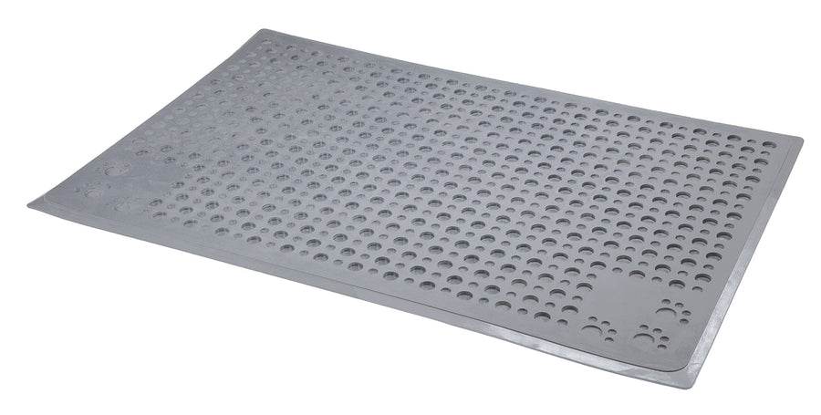 Purr-fect Paws Multipurpose Cat Litter Mat - Gray, Medium,(Pack of 1)