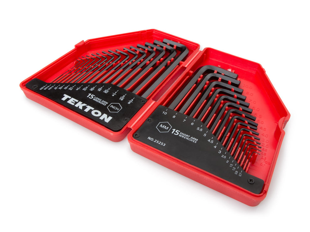 Hex Key Wrench Set, 30-Piece (.028-3/8 in., .7-10 mm) | 25253