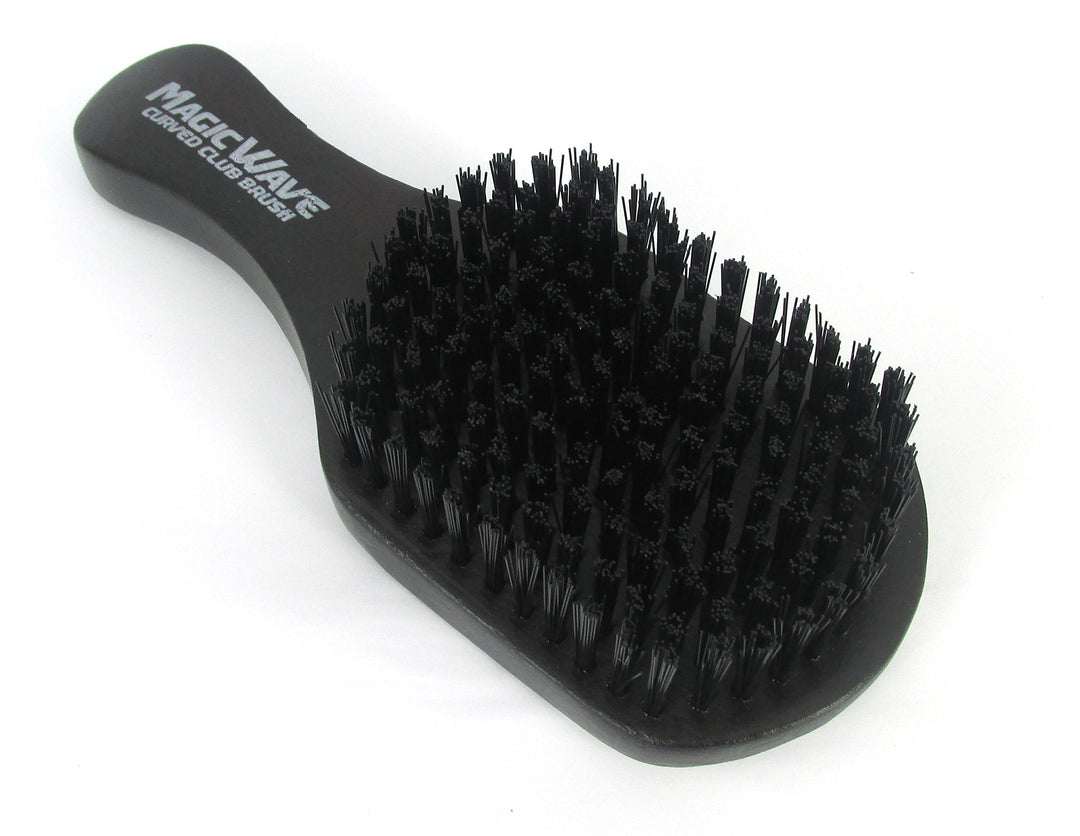 Magic Wave 7&#39;&#39; Curved Club Brush Hard Premium Boar