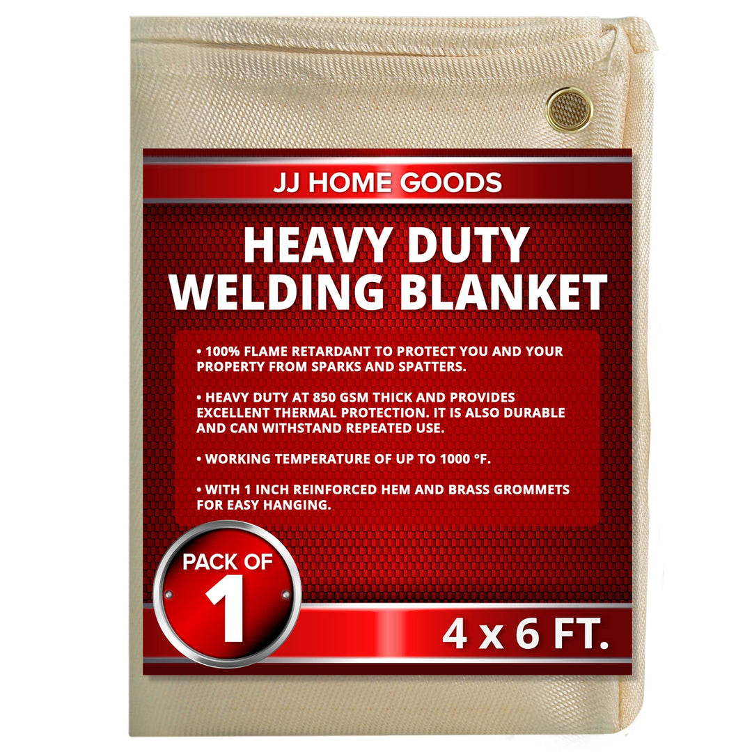 JJ CARE Welding Blanket - 1 Pack 4ft x 6ft Welding Mat 