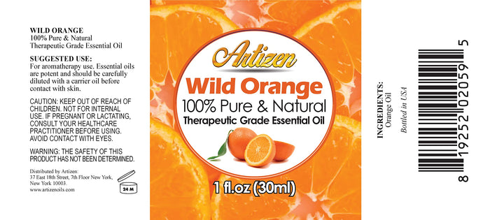 Wild Orange Essential Oil (100% PURE &amp; NATURAL - UNDILUTED) Therapeutic Grade - Huge 1oz Bottle - Perfect for Aromatherapy, Relaxation, Skin Therapy &amp; More!