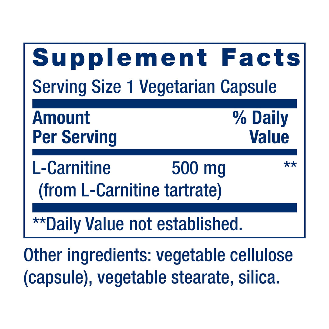 Life Extension L-Carnitine, 500 mg, 30 Vcaps