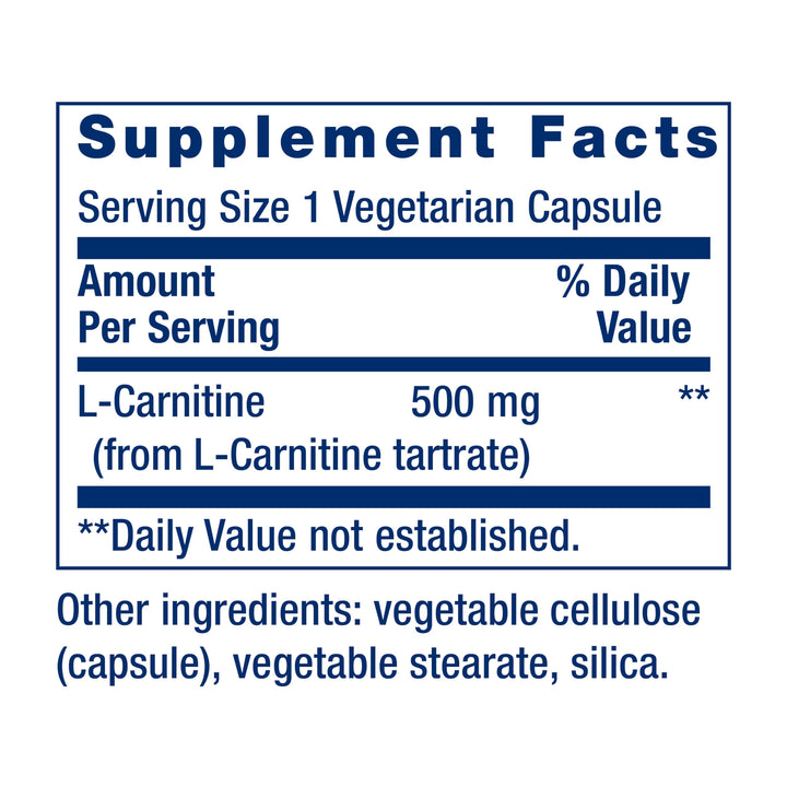 Life Extension L-Carnitine, 500 mg, 30 Vcaps