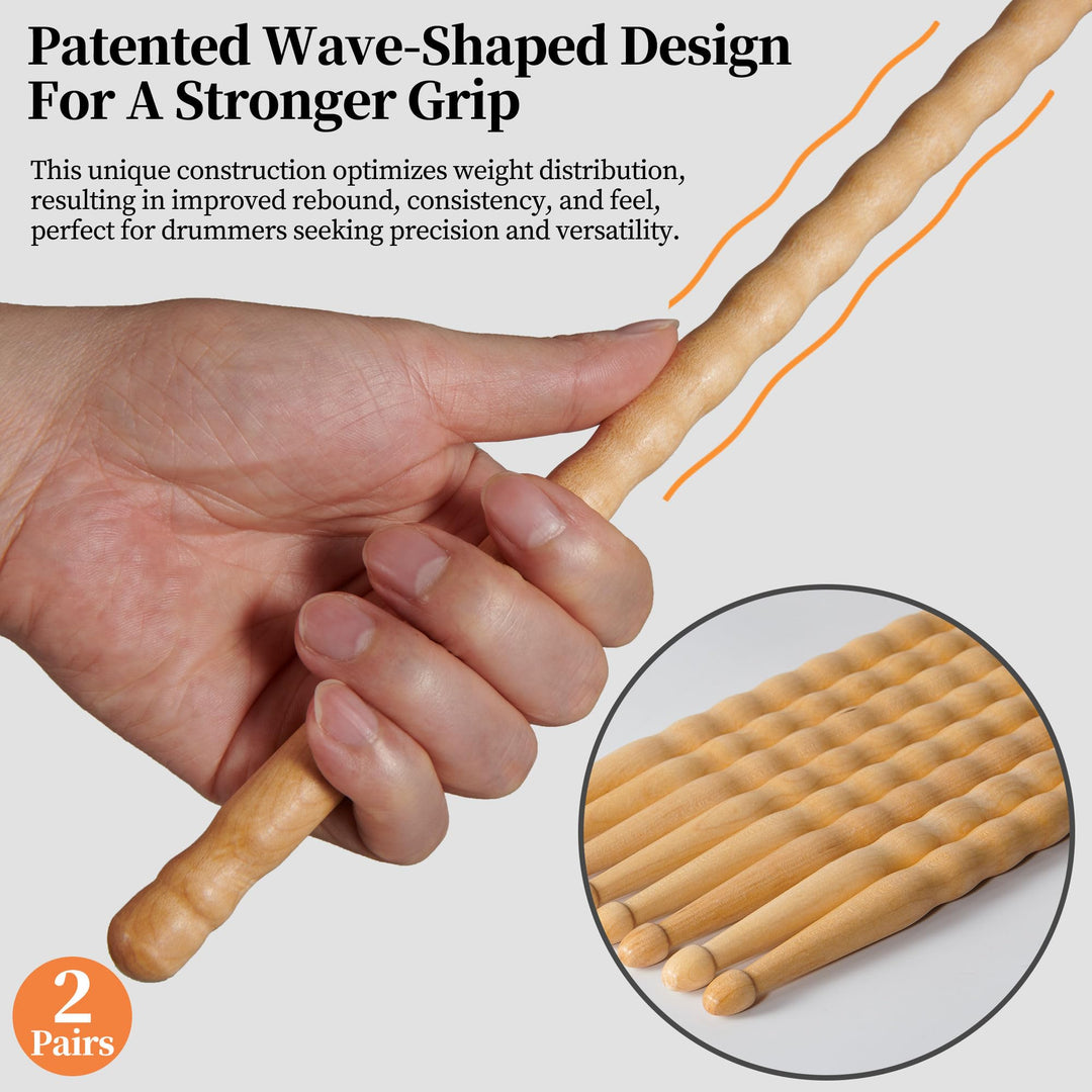 Drum sticks Wood Tip 7a drumsticks Maple 1 Pair drumstick