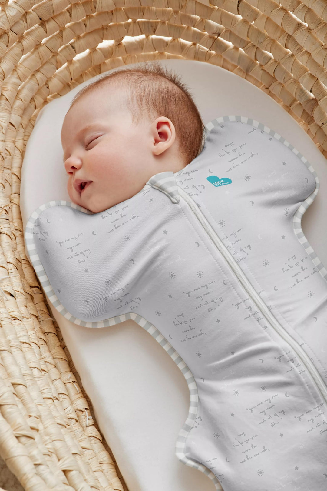 Swaddle, Baby Sleep Sack, Swaddle Up Self-Soothing Swaddles for Newborns, Get Longer Sleep, Snug Fit Helps Calm Startle Reflex, Lite 0.2 Tog Sleep Sack, 13-19 lbs, Gray