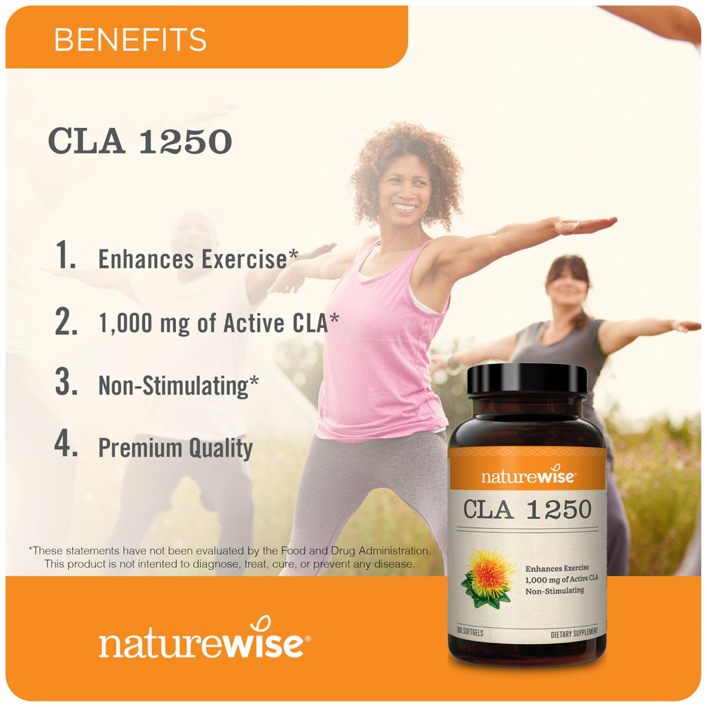 NatureWise CLA 1250 - Conjugated Linoleic Acid Suppleme
