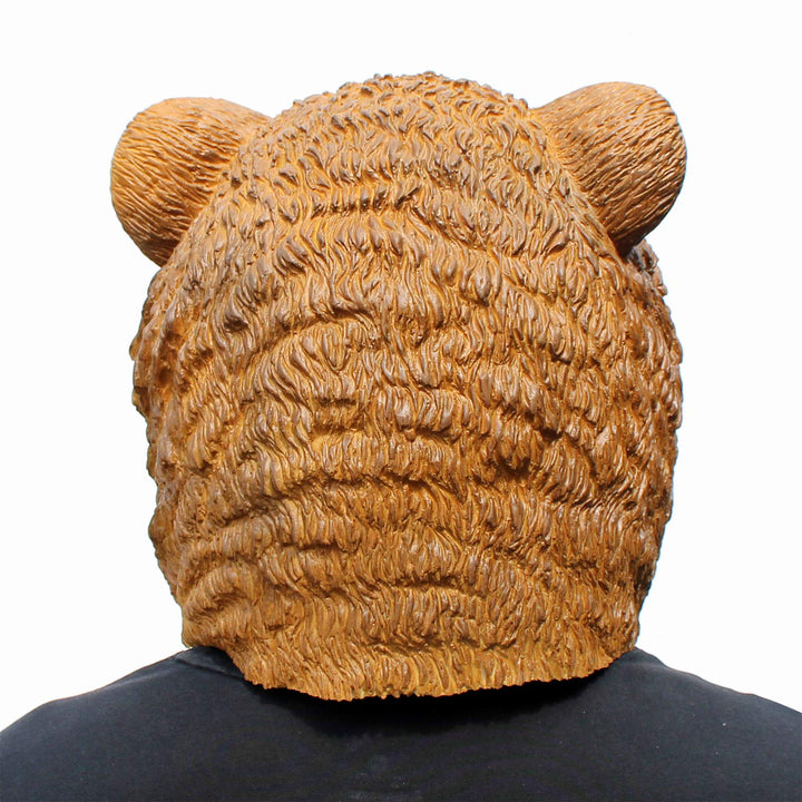 Deluxe Halloween Costume Party Latex Animal Head Mask Brown Bear