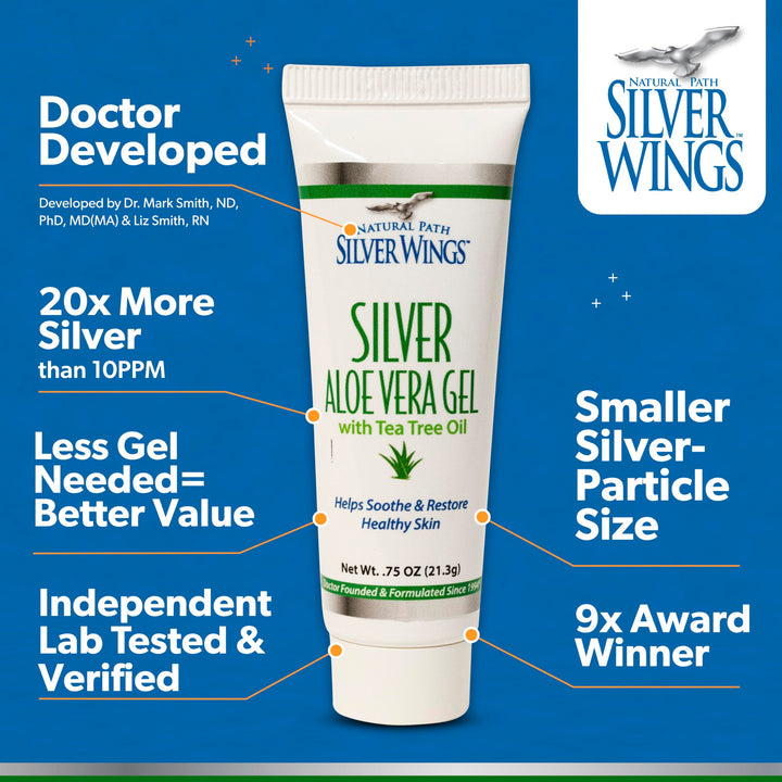 Natural Path Silver Wings 200ppm Silver with Aloe Vera 