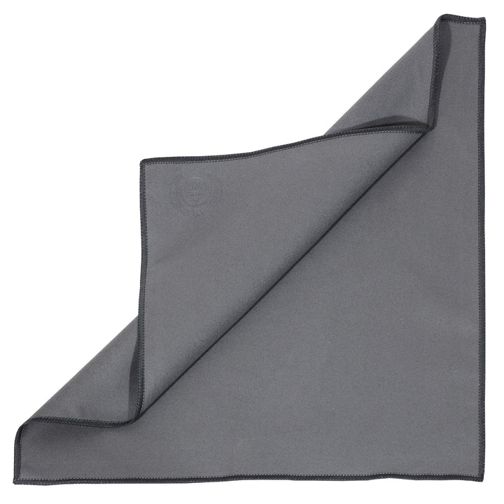 MI&amp;VI Synthetic Chamois Microfiber Instrument Cleaning &amp; Polishing Cloth for Violin, Viola, Cello, Bass, Guitar, Saxophone, Flute 12x12in (Charcoal-Grey)