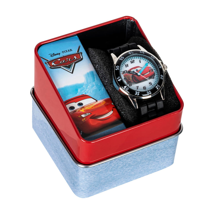 Disney Pixar Cars Lightning McQueen Time-Teaching Watch for Kids with Interactive Racing Dial