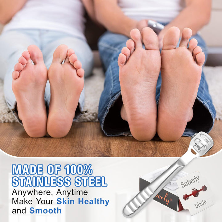 MIUKAA Callus Shaver Kit with 10 Blades, Callus Remover