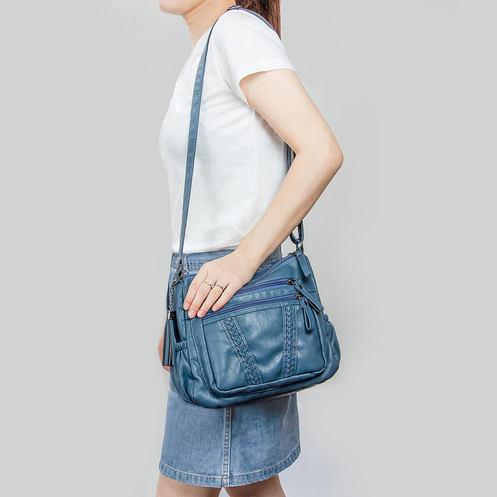 VOLGANIK ROCK Crossbody Bag for Women with Tassel Ladie