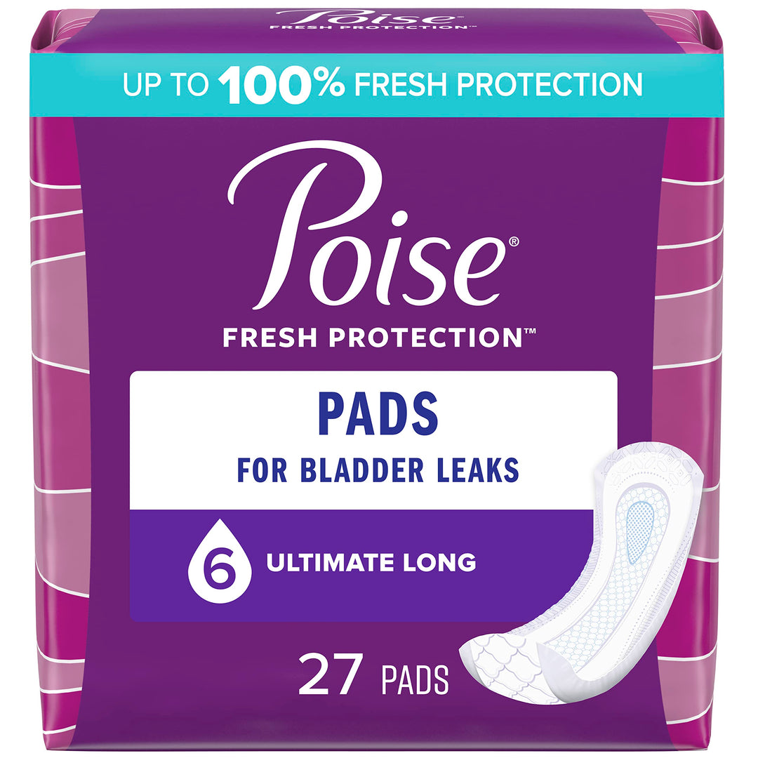 Poise Postpartum Incontinence Pads for Women, Ultimate 