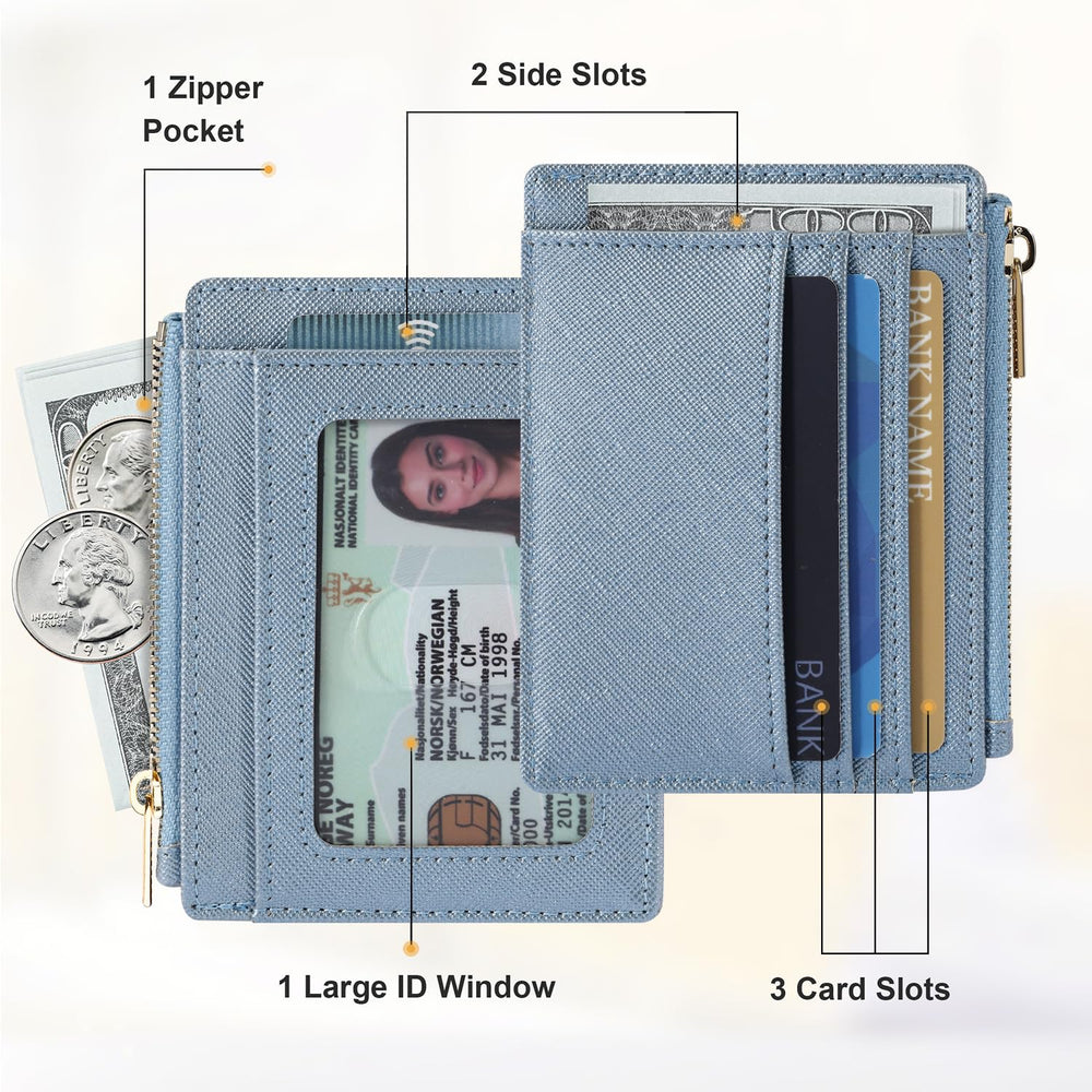 Sodsay Card Case Slim Front Pocket Wallet for Women Cre