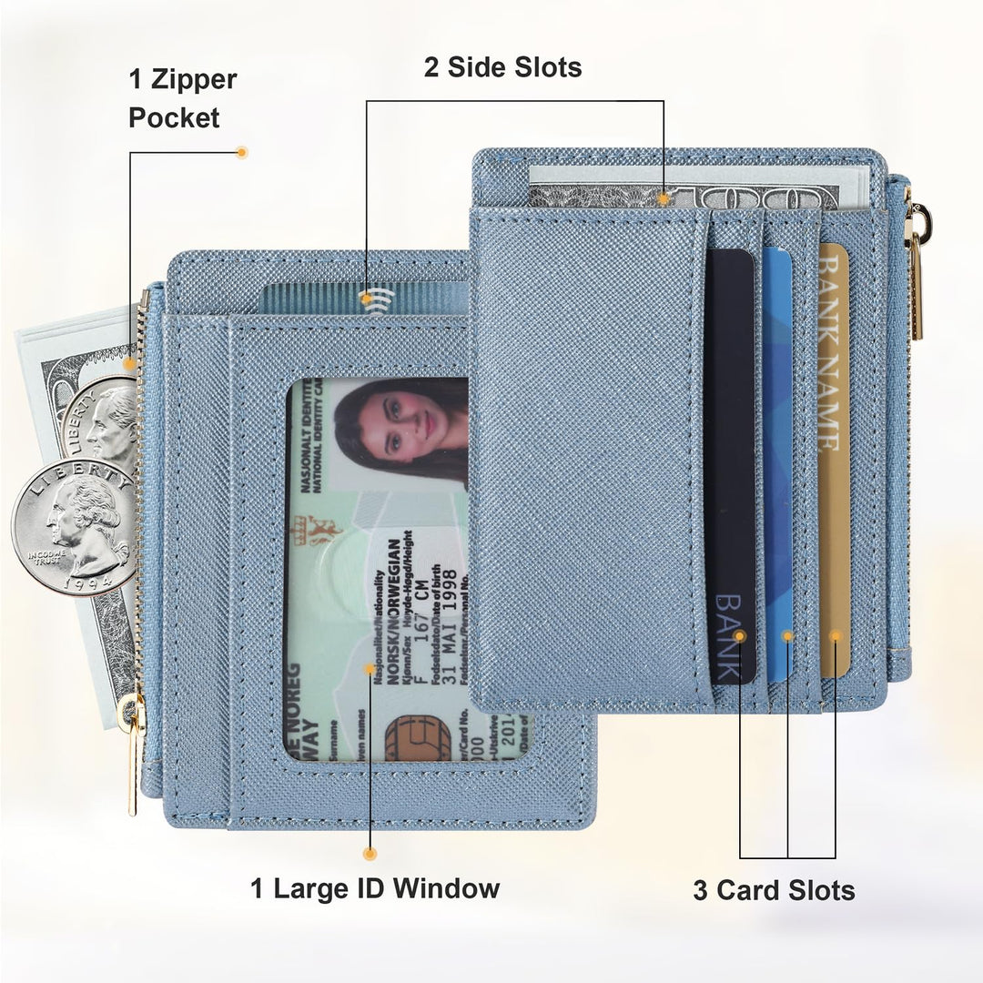 Sodsay Card Case Slim Front Pocket Wallet for Women Cre