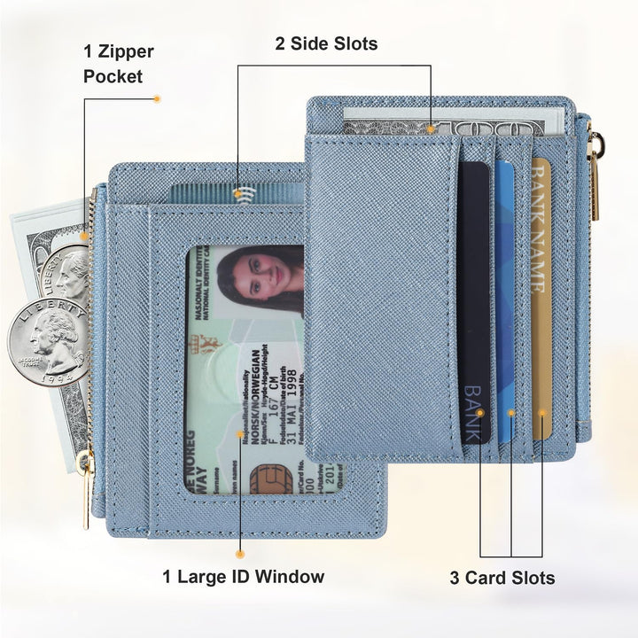 Sodsay Card Case Slim Front Pocket Wallet for Women Cre