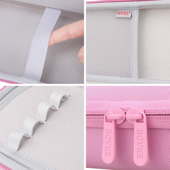 Hard Stethoscope Case for 3M Littmann Classic III, Lightweight II S.E, Cardiology IV Diagnostic, MDF Acoustica Deluxe Stethoscopes - Extra Room for Taylor Percussion Hammer and Penlights, Pink