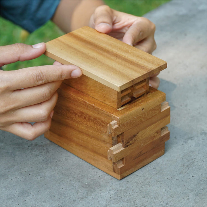 Jigsaw Safe Box- Secret Box Brain Teaser Wooden Puzzle Boxes with Hidden Compartments. Ideal Mystery Box, Money Box, Jewelry Box, 3D Puzzle Lock Box, Gift Card, and Money Puzzle Box