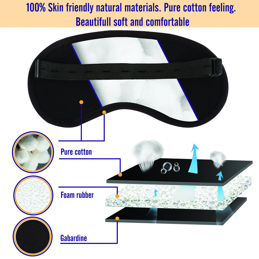 Sleep mask Sleeping mask for Women Men Eye mask for Sleeping (Black)