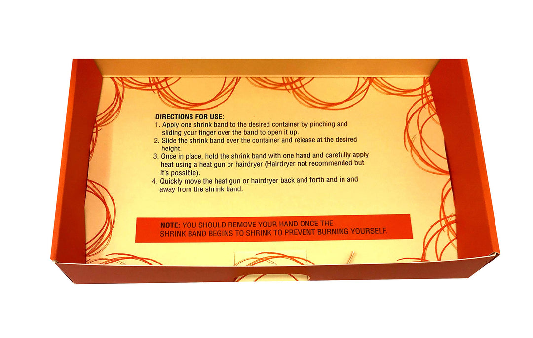 Clear Perforated Shrink Band for Dropper Bottles [1/2 - 7/8 Diameter] (250 Pack)