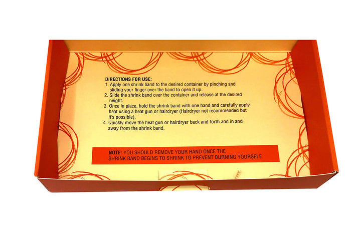 Clear Perforated Shrink Band for Dropper Bottles [1/2 - 7/8 Diameter] (250 Pack)