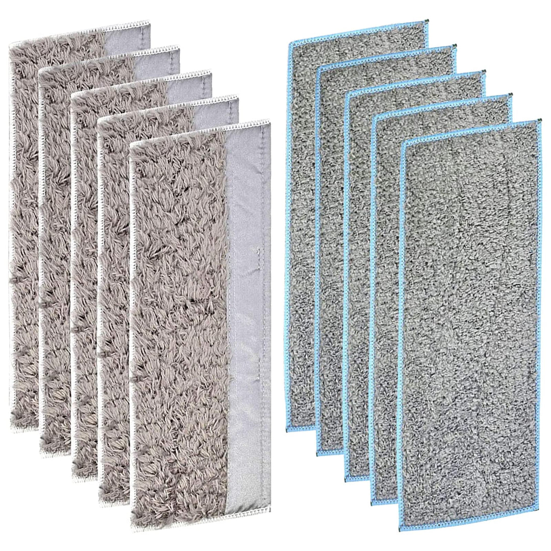 Replacement Mopping Pads Parts - 5 Wet Pads 5 Dry Pads Washable Mopping Cloth for iRobot Braava Jet M6 Vacuum Cleaner