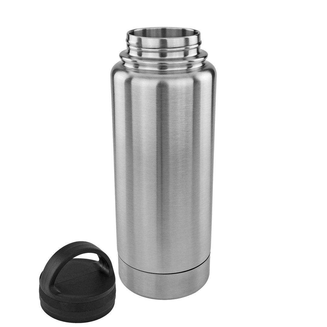 Stainless Steel Drinking Tumbler Bottle Diversion Safe Stash and Hide Small Valuables Money Keys Jewelry Silver 12 Ounce