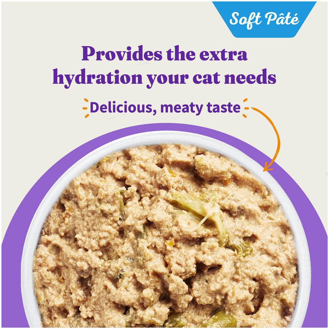 Wet Cat Food Whole Turkey Stew Recipe, Grain Free Wet Cat Pate, Canned Cat Food for Extra Hydration, 5.5 Oz Can (Pack of 12)