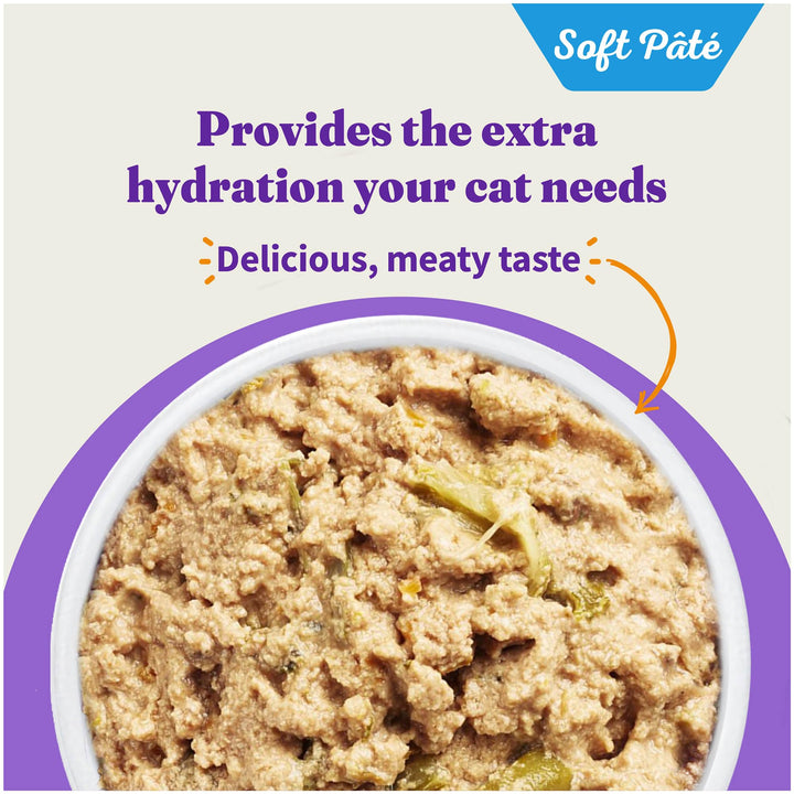 Wet Cat Food Whole Turkey Stew Recipe, Grain Free Wet Cat Pate, Canned Cat Food for Extra Hydration, 5.5 Oz Can (Pack of 12)