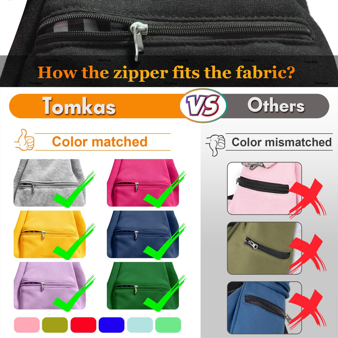 Tomkas Small Dog Sling Carrier - Adjustable Strap &amp; Zip Pocket - Suitable for Puppies (Black)