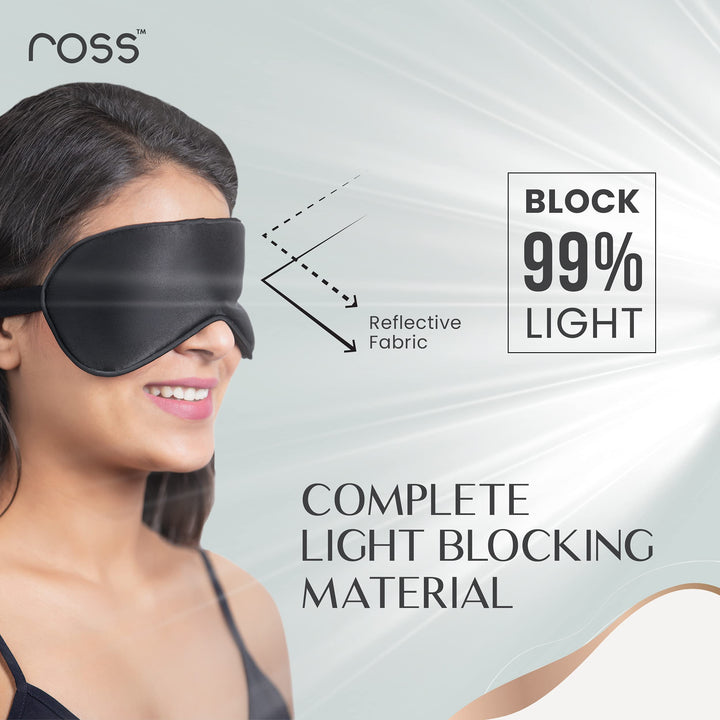 Ross 100% Mulberry Silk Sleep Mask Eye Mask, Super Smoo