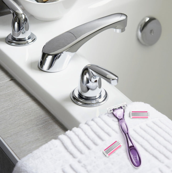 BIC Soleil Click 5 Womens 5-Blade Disposable Razor, 1 Handle and 3 Cartridges