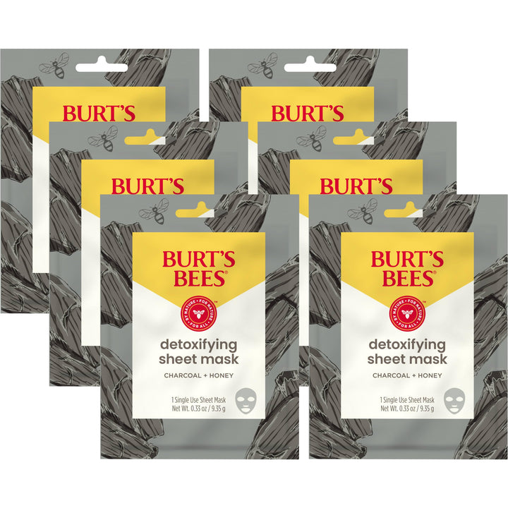 Burt&#39;s Bees Detoxifying Charcoal Sheet Mask, 6 Count