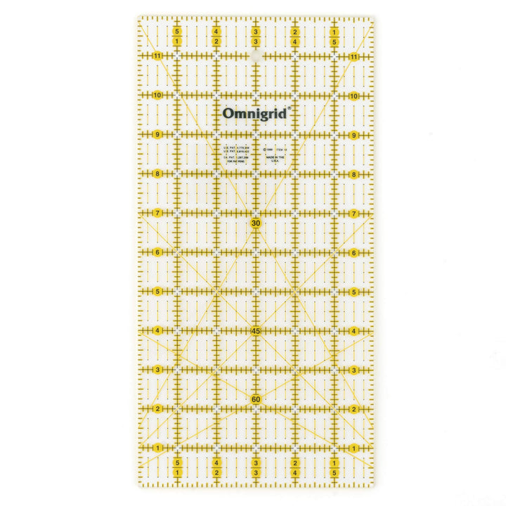 Omnigrid 6-Inch by 12-Inch Quilter's Ruler (R12)