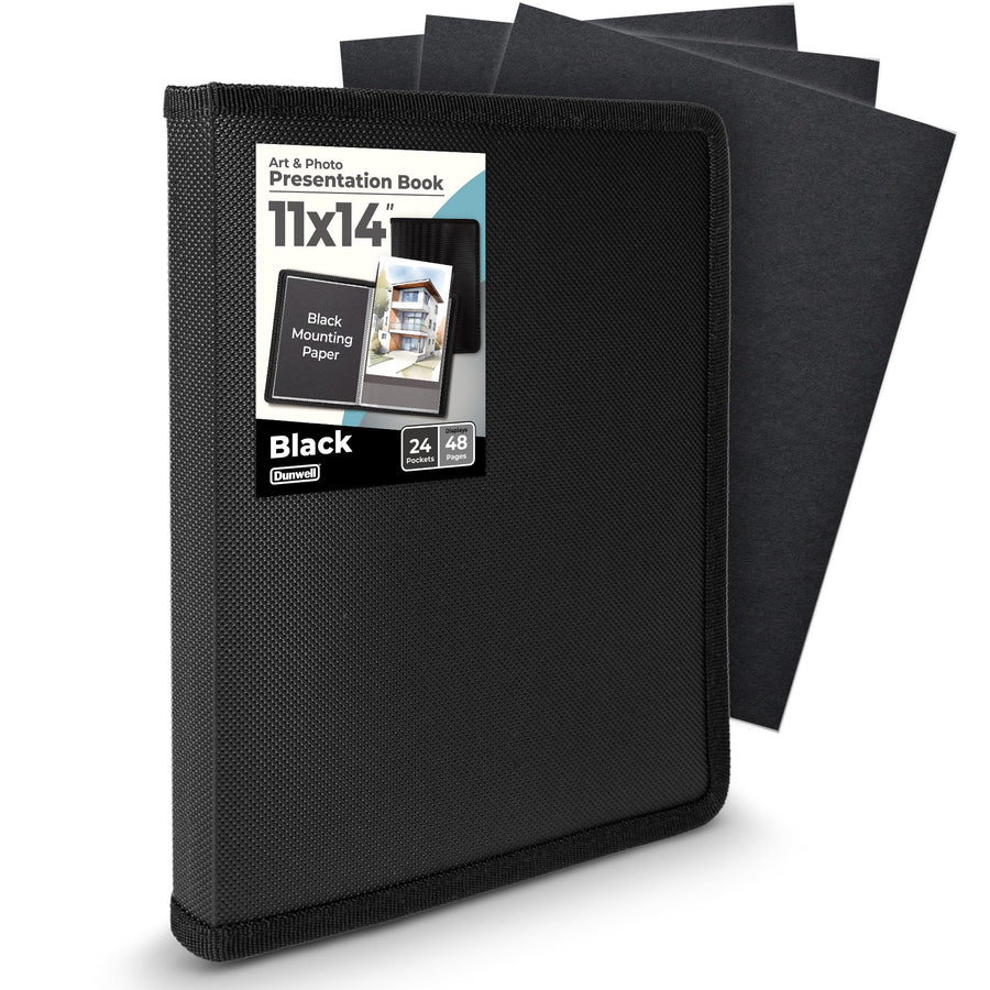 11x17 Art Portfolio Binder, Large Portfolio Folder for Artwork Displays 48 Pages, 11 x 17 Presentation Folder with Plastic Sleeves, Portfolio Binder Organizer, Artwork Storage