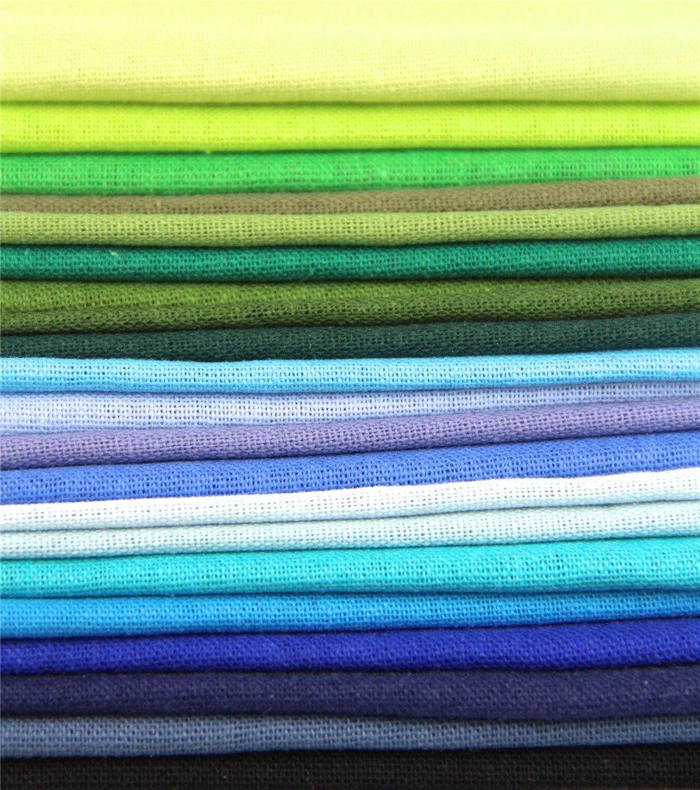 50 Different Color Pieces Linen Fabric Solid Color Bundle Patchwork Squares Of 1010cm