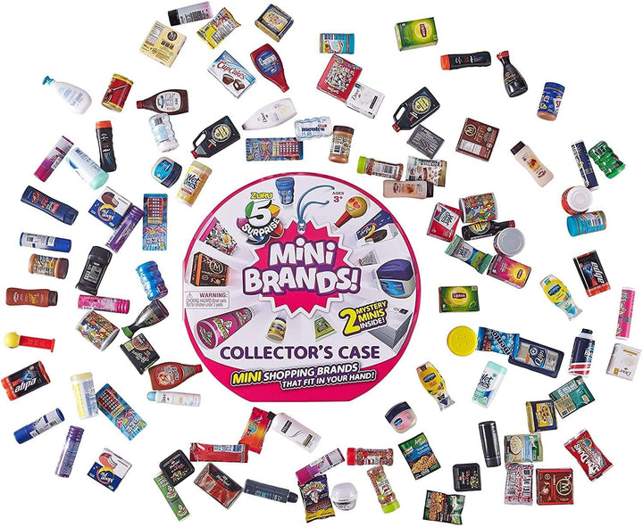 Mini Brands Collectors Case Series 1 by Zuru (Includes 2 Mini Toys) Red