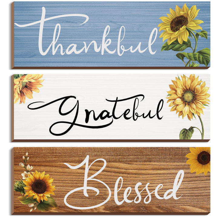 3 Pcs Sunflower Gifts Sunflowers Home Decor Thankful Gr