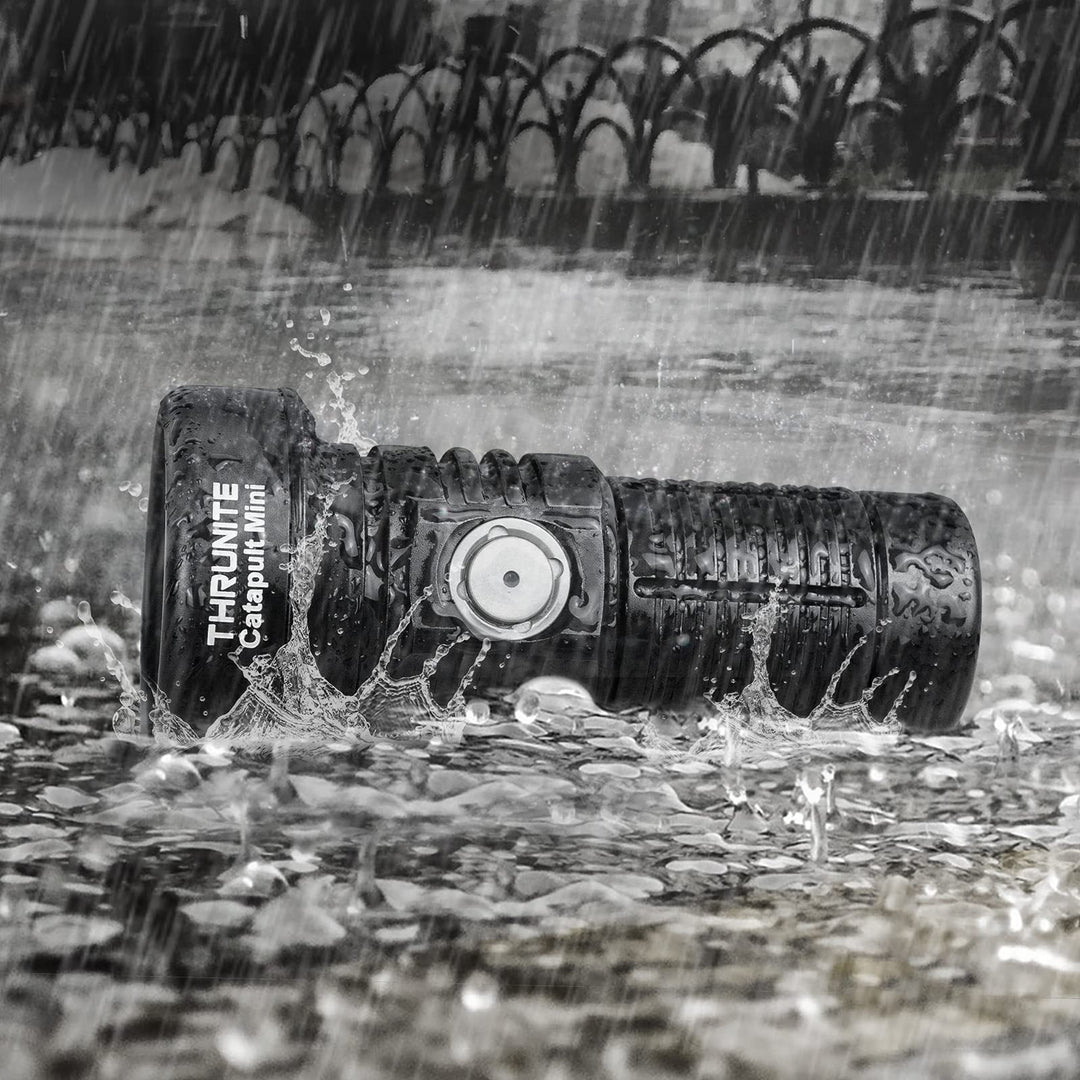 LED Flashlight Rechargeable, Catapult Mini 598 Meters Long Throw, High 680 Lumens Searchlight for Law Enforcement, Search and Rescue, Emergency Signaling, EDC and Land Management