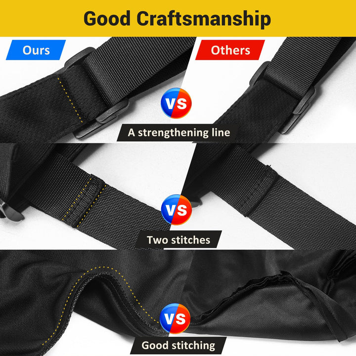 anzhixiu Car Neck Pillow for Driving- Memory Foam Car Pillow for Driving Seat for Cervical Support and Neck Pain Relief - T-Shaped Straps for Height Adjustment,Black