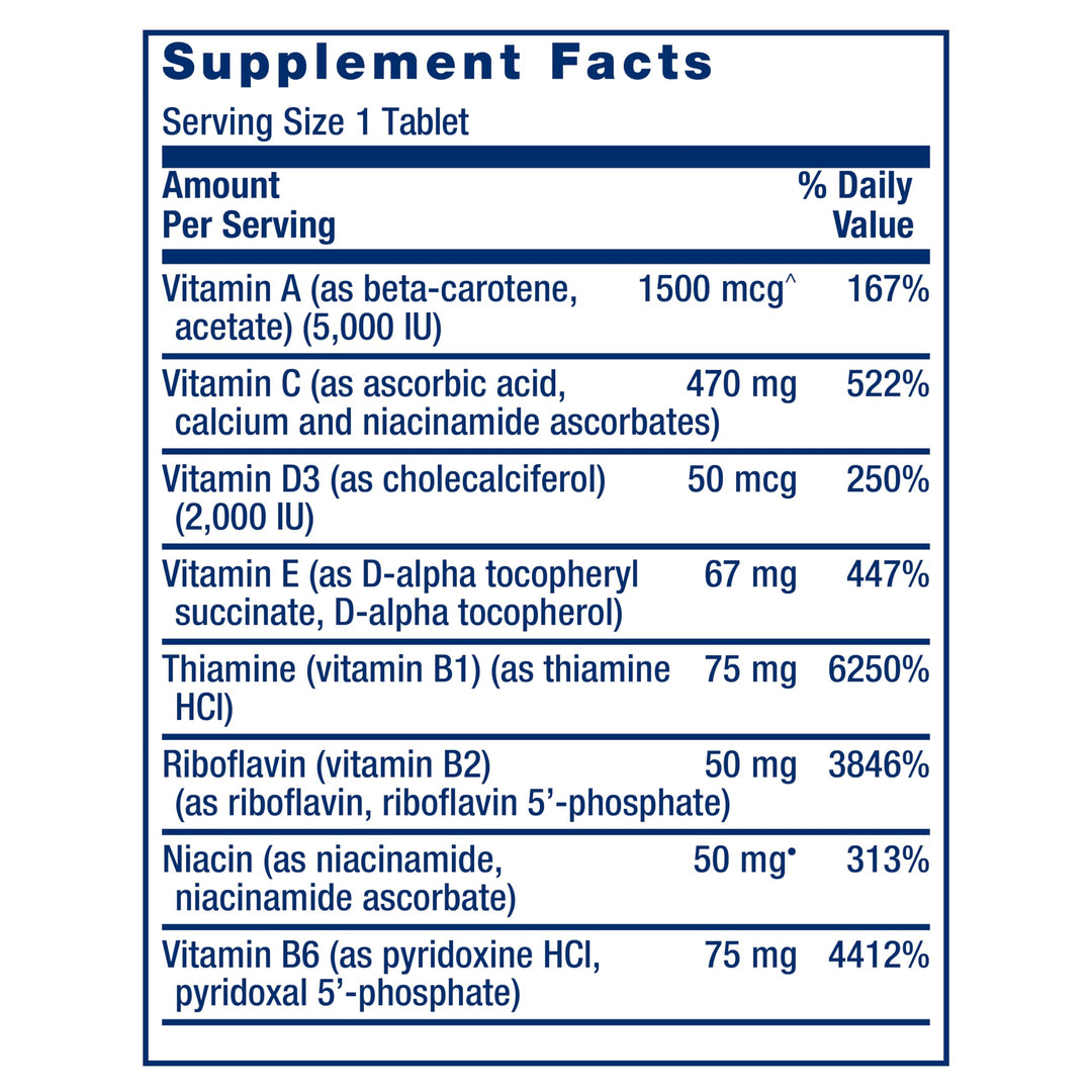 One-Per-Day Multivitamin – Packed with Over 25 Vitamins, Minerals &amp; Plant Extracts, Quercetin, 5-MTHF Folate &amp; More – 1-Daily, Non-GMO, Gluten-Free – 60 Tablets