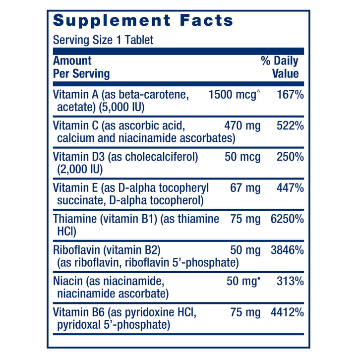 One-Per-Day Multivitamin – Packed with Over 25 Vitamins, Minerals &amp; Plant Extracts, Quercetin, 5-MTHF Folate &amp; More – 1-Daily, Non-GMO, Gluten-Free – 60 Tablets