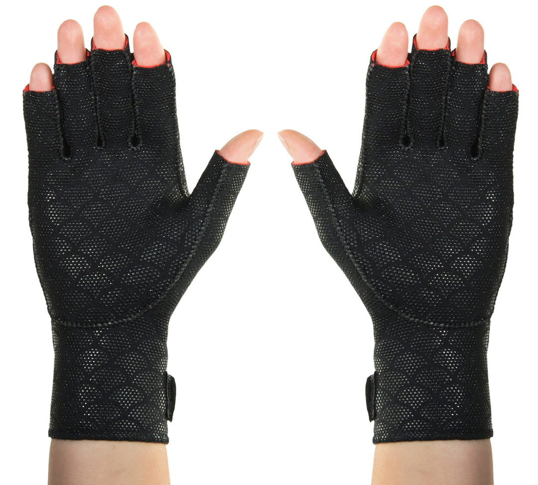 Thermoskin Premium Arthritic Gloves Pair, Black, Reliev