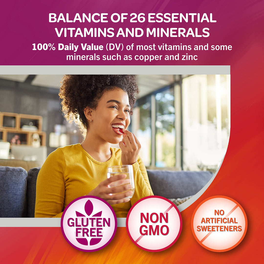 Geritol, Multivitamin Supplement, Contains B-Vitamins, Antioxidants, Vitamins C, E & D and Iron, 26 Essential Vitamins and Minerals, Gluten-Free, Non-GMO, No Artificial Sweeteners, 40 Tablets